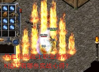 ��Ѫ˽��սʿְҵ����PK��������Щʵս�ĵã�