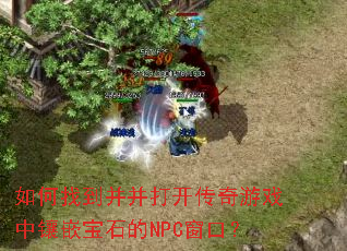 ����ҵ������򿪴�����Ϸ����Ƕ��ʯ��NPC���ڣ�